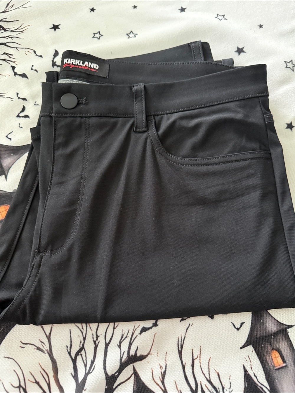 Kirkland Signature Men’s Black Slim Stretch Pants